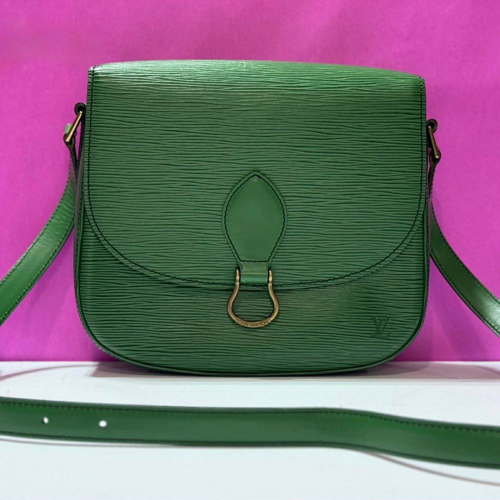 Louis Vuitton Epi Green Crossbody Bag